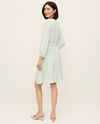 Belted Flare Dress