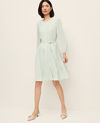 Belted Flare Dress