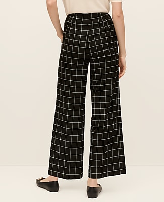 The Petite Grace Straight Pant in Windowpane