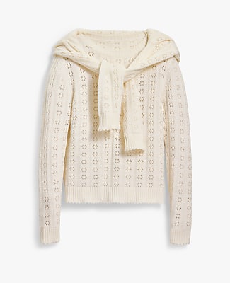 Petite Cozy Pointelle Sweater