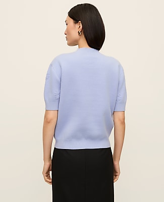 Petite Daisy Appliqué Sweater Tee