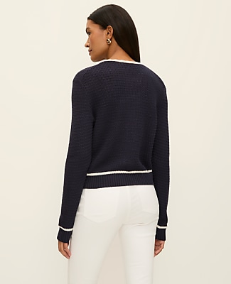 Petite Scalloped Trim Cardigan