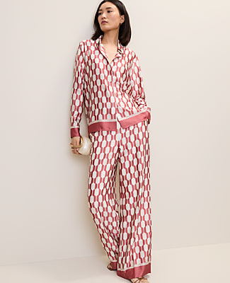 Geo Satin Modern Shirt