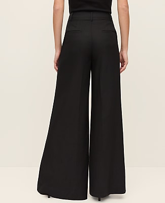 The Petite Statement Palazzo Pant in Linen Blend