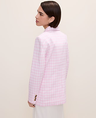 The Gingham Longline Blazer