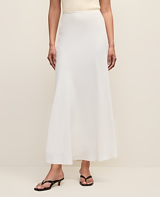 Petite Bias Flare Maxi Skirt
