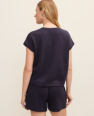 Weekend Crew Neck Top in CloudPlush