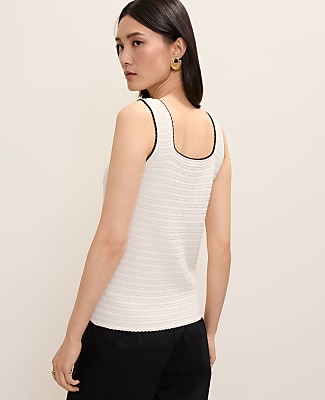 Petite Textured Stitch Sweater Shell