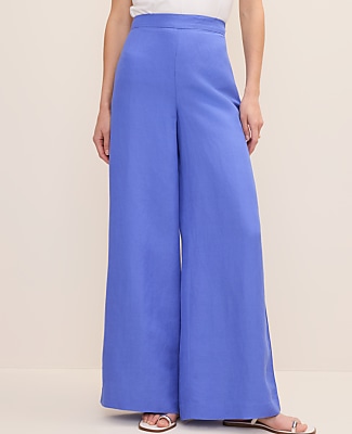 The Statement Palazzo Pant in Linen Blend