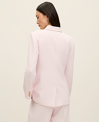 The Greenwich Blazer in Textured Crepe