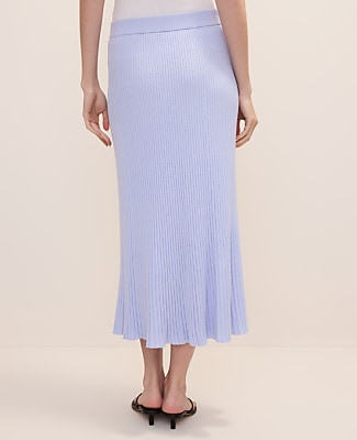 Petite Ribbed Midi Sweater Skirt