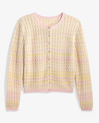 Petite Crochet Cardigan in Ombré