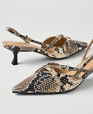 Snake Print Crossover Pump