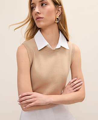 Collared Sweater Vest