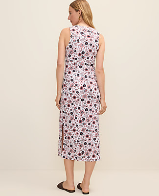 Weekend Floral Tie Waist Sheath Dress