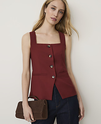 Ann Taylor Square Neck Vest