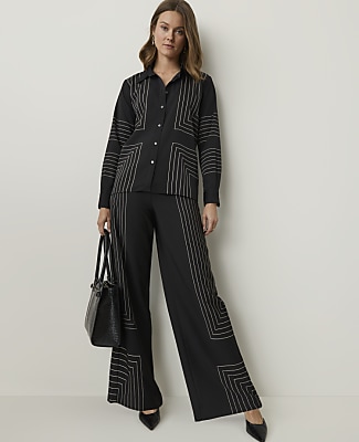 Geo Print Modern Shirt