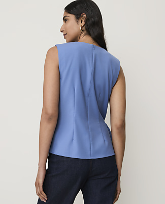 Cowl Neck Tie Waist Top