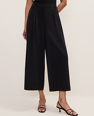 The Pintucked Culotte Pant