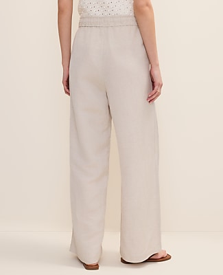 Weekend Easy Fit Wide-Leg Pant in Linen Blend