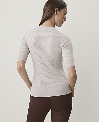 Ribbed Sweater Tee