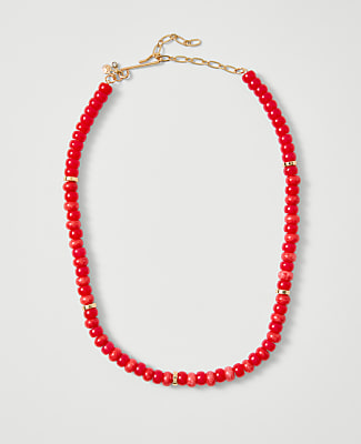 Ann Taylor Beaded Statement Necklace