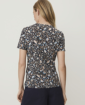 Weekend Floral Crew Neck Tee