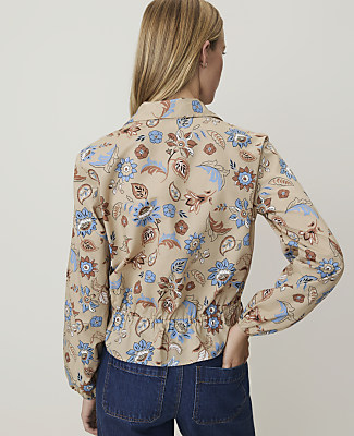 Weekend Floral Tie Waist Blouse