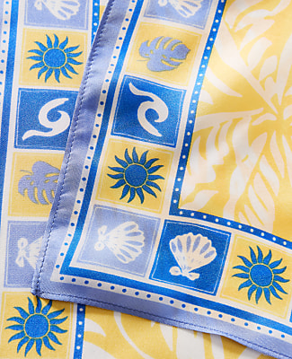 Weekend Floral Silk Scarf