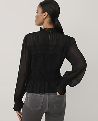 Ruffle Smocked Top