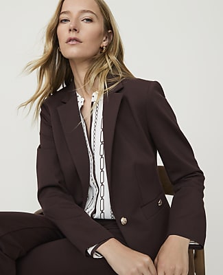 The Single Button Blazer in Ponte