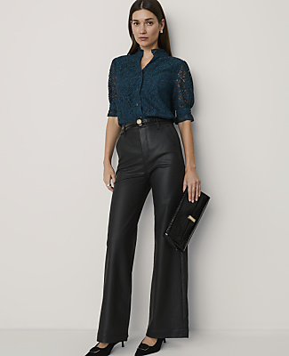 Lace Ruffle Collar Shirt