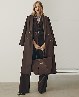Fitted Double Breasted Peacoat