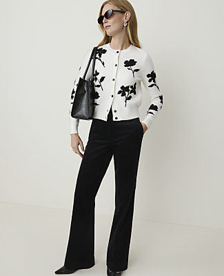 Floral Jacquard Cardigan