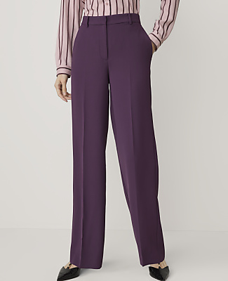 The Petite Straight Trouser in Fluid Crepe