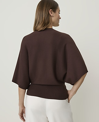 Dolman Crew Neck Sweater Top