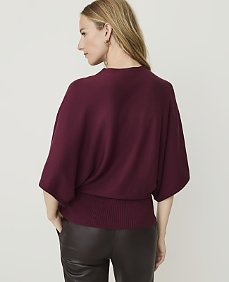 Dolman Crew Neck Sweater Top