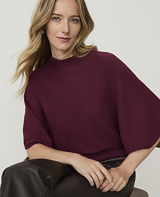 Dolman Crew Neck Sweater Top