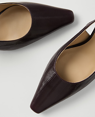Textured Slingback Pump