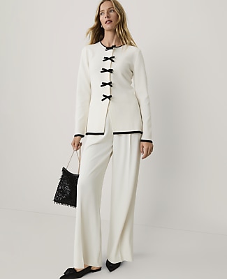 Petite Bow Longline Cardigan