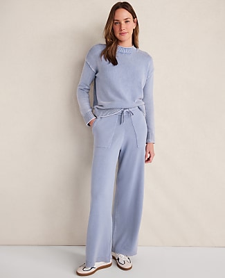 Haven Well Within Garment-Dyed Organic Cotton Roll Neck Sweater
