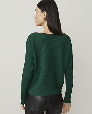 Petite Ribbed Boatneck Sweater