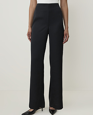 The Petite Side Zip Pant in Satin