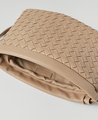Cinched Woven Shoulder Bag