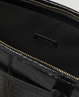 Croco Belted Tote