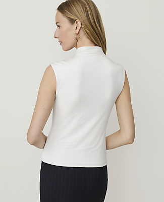 Petite Draped Cowl Neck Top