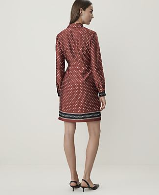 Collared Wrap Shirtdress