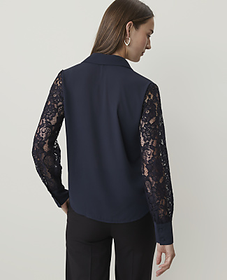 Lace Sleeve Shirt