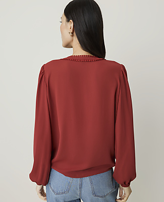 Bobble Trim Blouse