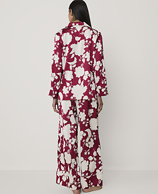 Floral Satin Pajama Set